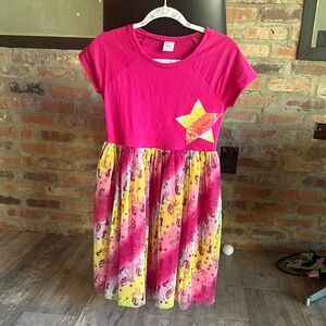 Wonder Nation Pink and Yellow Raglan Sundress